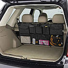 Автомобільний органайзер у багажник на липучках 89,5 см х 46 см  Чорний, фото 5
