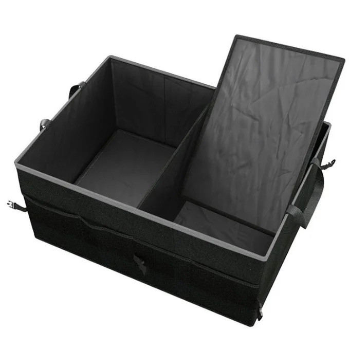 Автомобільний органайзер розкладний з кишенями 52 см х 38,5 см х 26 см Чорний