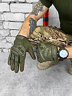 Зимние перчатки на плюше MECHANIX M-PACT olive L XL