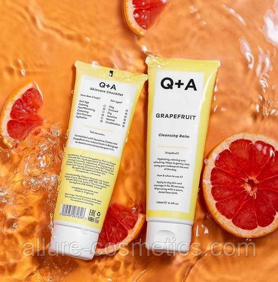 Очисний бальзам Q+A Grapefruit Cleansing Balm 125ml, фото 1