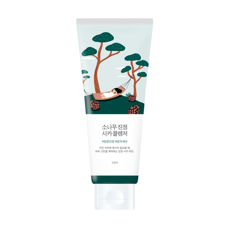 Очищувальна пінка з екстрактом голок сосни ROUND LAB Pine Calming Cica Cleanser 150 мл