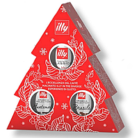 Подарочный Набор Кофе illy Confezione Regalo Albero di Natale 3s 375g