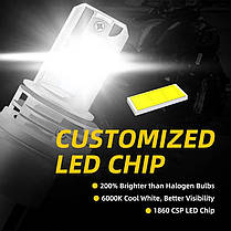 Світлодіодна лампа H4 LED Moto ближній/дальній 9 -16V 2000 Lm 6000 K, фото 2