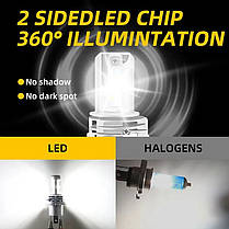 Світлодіодна лампа H4 LED Moto ближній/дальній 9 -16V 2000 Lm 6000 K, фото 4