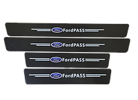 Наклейки на пороги карбоновые FordPASS все модели и другие марки автомобилей