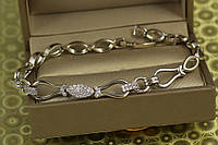 Браслет Xuping Jewelry кузница 17,5 см 8 мм серебристый