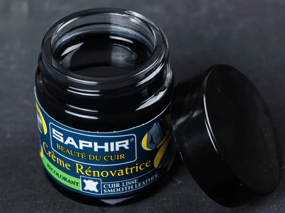 Рідка Шкіра Saphir Creme Renovatrice цв. темно-синій 30 мл, фото 1