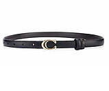 Жіночий модний тонкий ремінь із пряжкою C-подібної форми., фото 2