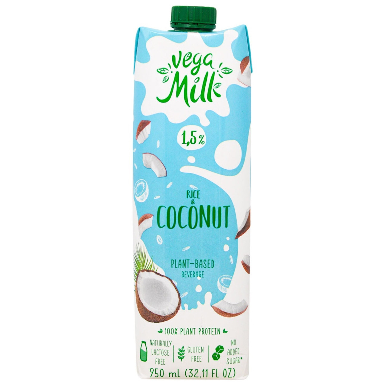 Рослинне молоко Vega Milk Рисово-Кокосове 0.95 л (12шт/пач)