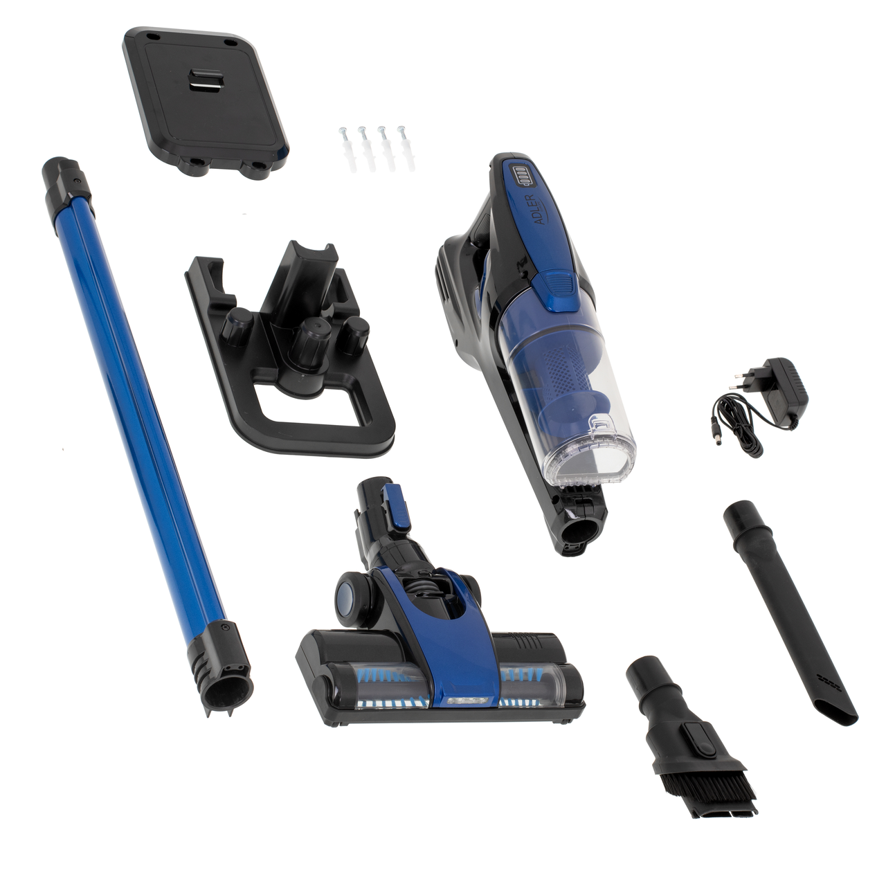 Пилосос ручний акумуляторний вертикальний Adler AD 7043 без мішка з турбощіткою, фото 1