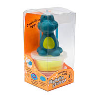 Набор для творчества "Мыльная вечеринка-голубой динозавр" Strateg 32107ST 2 массы и игрушка, Time Toys