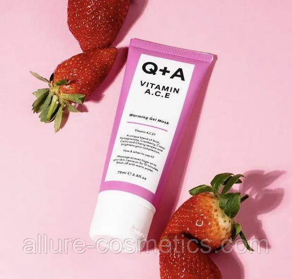 Мультивітамінна маска для обличчя Q+A Vitamin A.C.E. Warming Gel Mask 75 мл