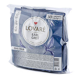 Чай чорний Lovare Bergamot tea (Earl grey) (50шт/уп)