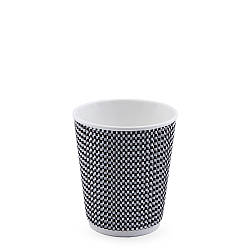 Стакан паперовий гофрований МЕЛАНЖ ЄВРО 175мл (FC)(КР-70)(25шт/уп)(500ящ)