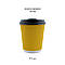 Стакан паперовий гофрований ЖОВТИЙ ЄВРО 275мл (FC)(КР-80)(25шт/уп)(500ящ), фото 3