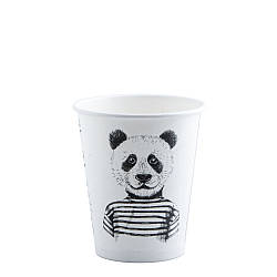 Стакан паперовий одношаровий Панда 275мл (FC)(КР-80)(50шт/уп)(1500ящ)
