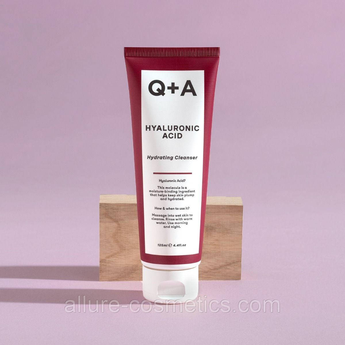Зволожувальний очищувальний гель із гіалуроновою кислотою Q+A Hyaluronic Acid Cleansing Gel 125ml, фото 1