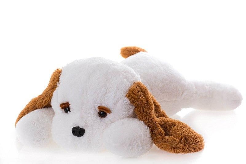 М'яка іграшка Алена Собака Тузик 90 см білий - фото 1 - id-p2147195096