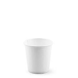 Стакан паперовий одношаровий БІЛИЙ 110мл (В)(50шт/уп)(3000ящ)