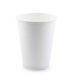 Стакан паперовий одношаровий БІЛИЙ 350(400)мл (В)(КР-90)(50шт/уп)(800ящ)
