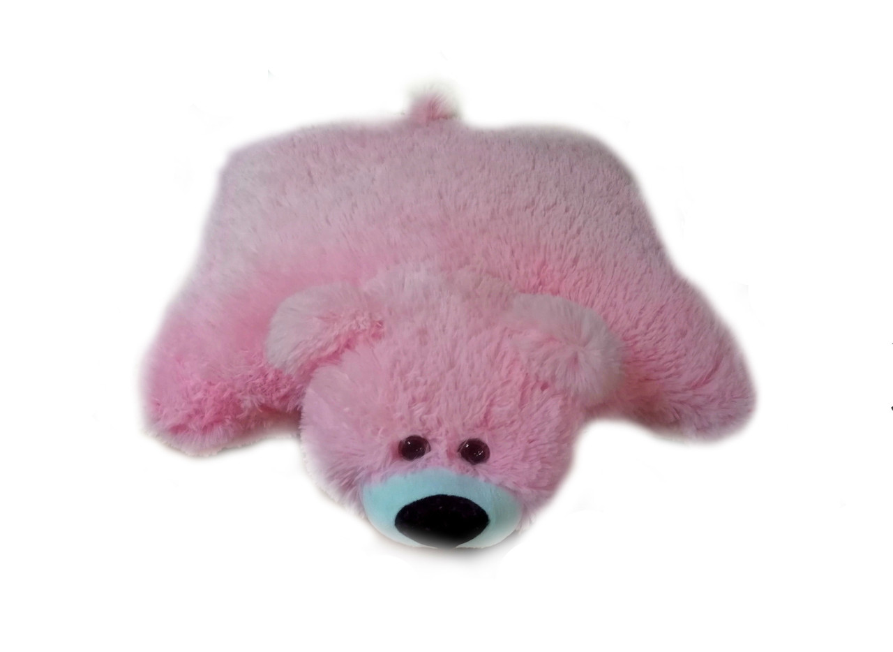 Подушка медвідь 45 см рожева - фото 1 - id-p2147195181