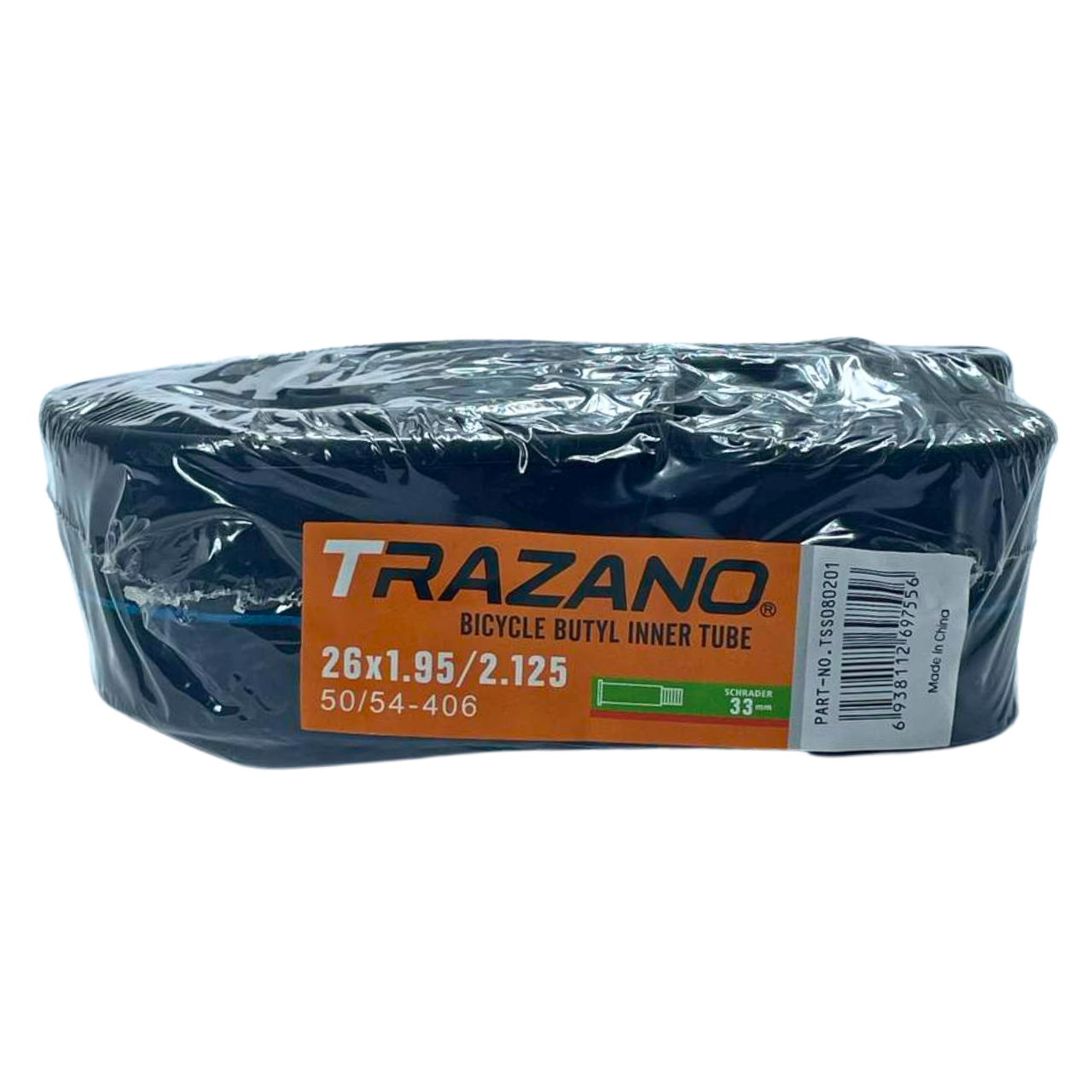 Камера 26х1.95/2.125 50/54-406 Shrader (AV) 33 мм Trazano