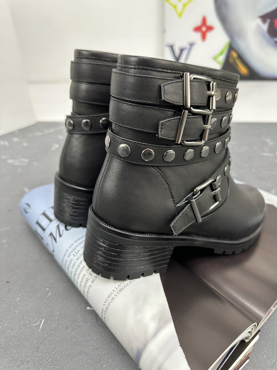 Ботинки женские зимние Battine M503 на широком каблуке - фото 9 - id-p1301562187