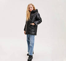 Куртка зимова для дівчинки КТ305 Бембі Y00-чорний 104