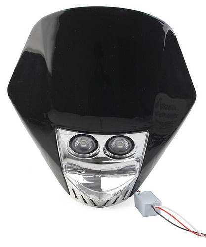 Фара для мотоцикла ендуро пит байка led 2 черная (ID#2022849840), цена ...