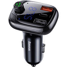 FM модулятор Baseus T-Typed S-13 Car Bluetooth MP3 Player (CCMT000101) Black