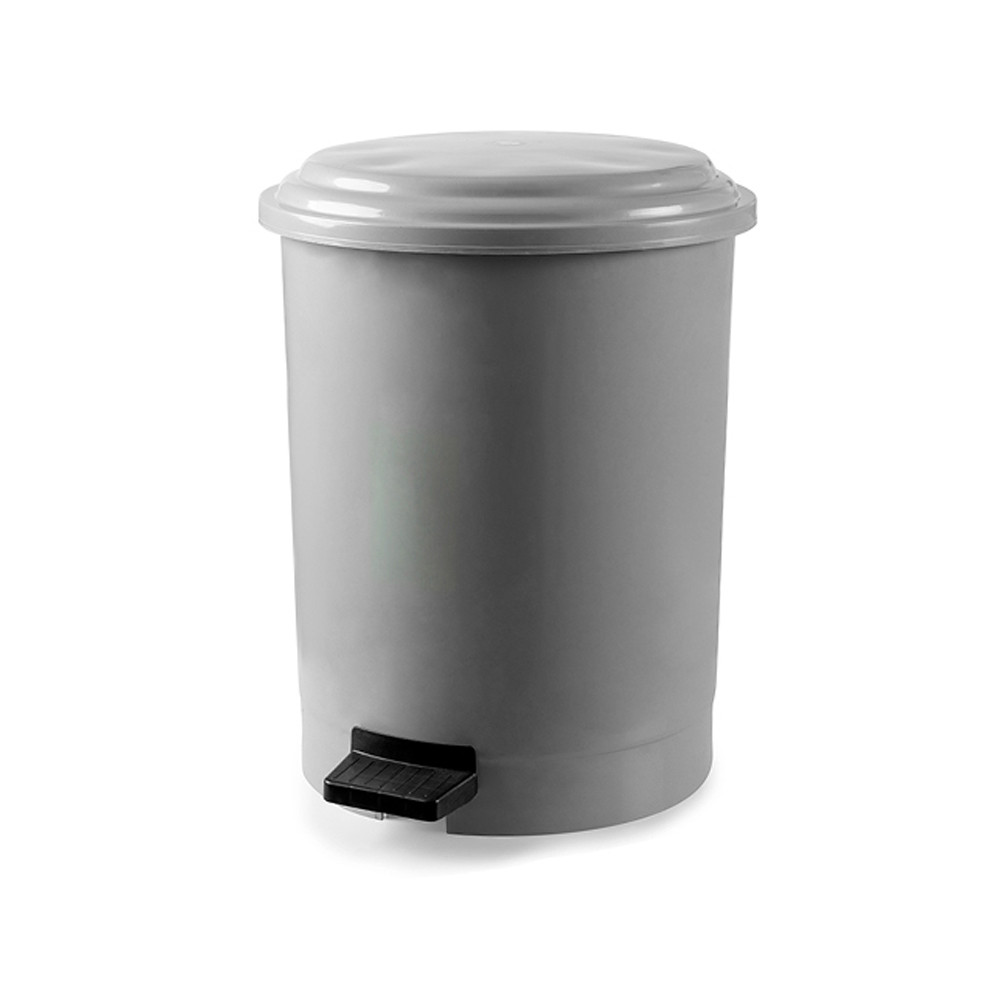 Бачок для сміття з педаллю 30 Л, пластик, сірий Afacan Plastik