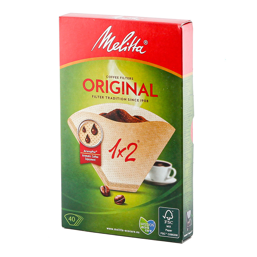 Паперові фільтри для кави Melitta Original 1x2 (40шт/уп)