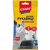 Перчатки виниловые Chisto р.L 1 пара