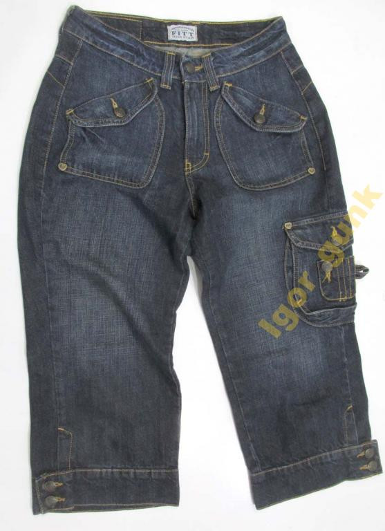 Бриджи джинсовые женские FITT, размер 36 - фото 1 - id-p360321341