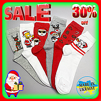 Бокс мужских Новогодних носков 40-45 на 6 пар, Подарочные мужские носки