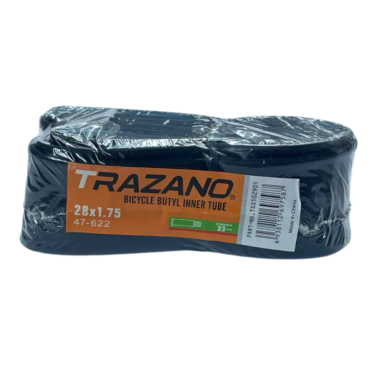 Камера 28х1.75 47-622 Schrader (AV) 33 мм Trazano