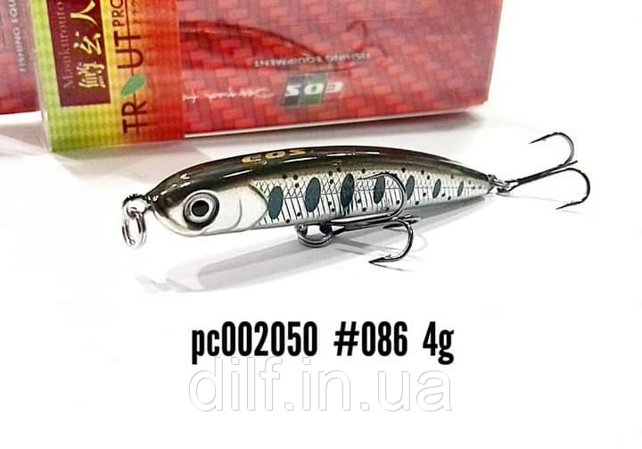 Воблер EOS Runner 50мм 4g заглиблення 0.3-м (колір 086), фото 1