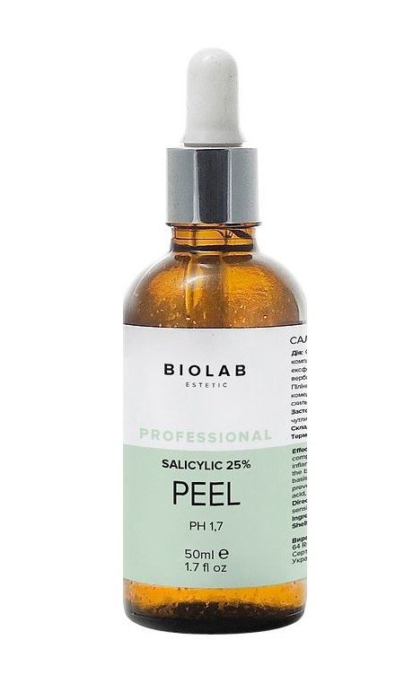 Салициловый пилинг 25% - Salicylic Peels 25%, рН 1.7, 50 мл - фото 1 - id-p1464730348