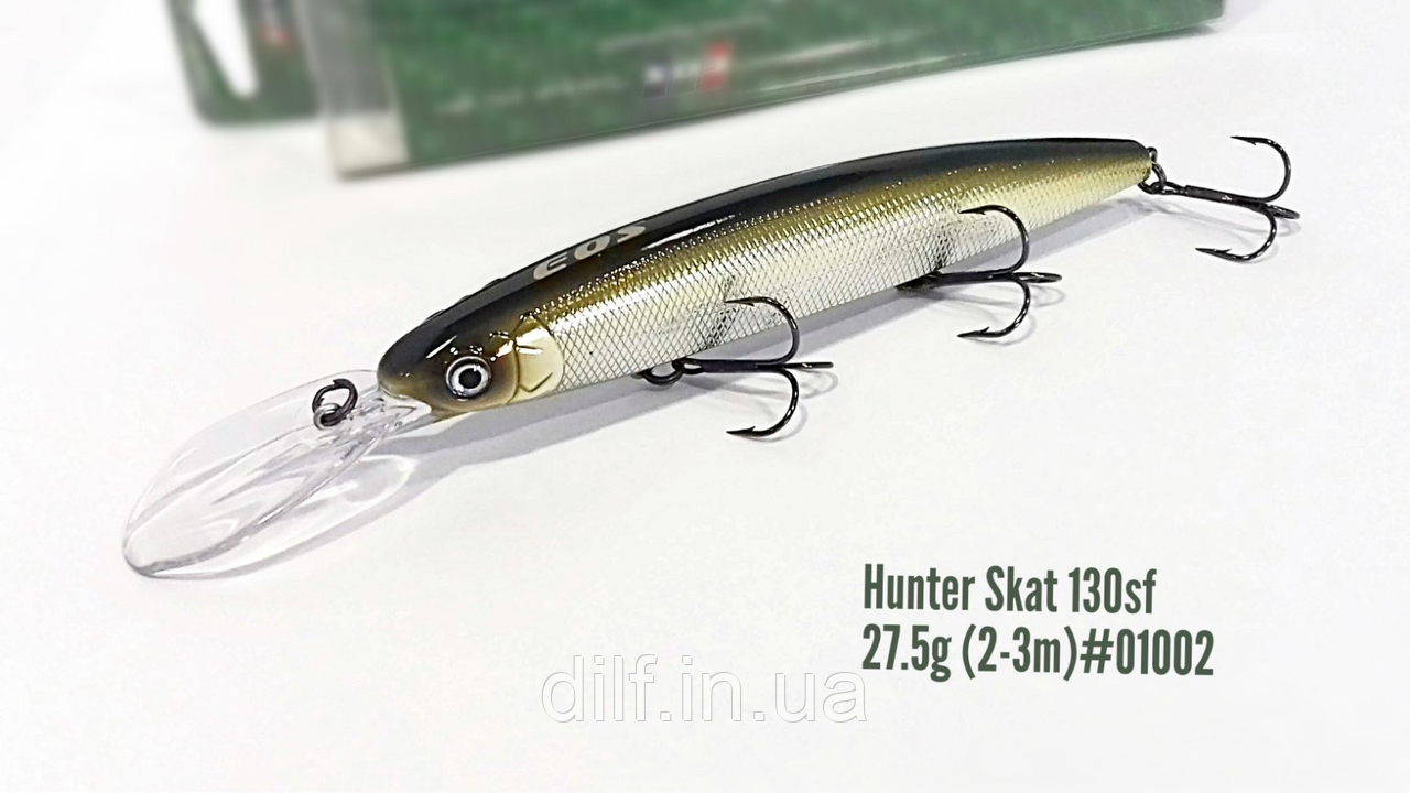Воблер EOS Hunter Skat 130sf 27.5g заглубление 2-3м (колір 01002), фото 1