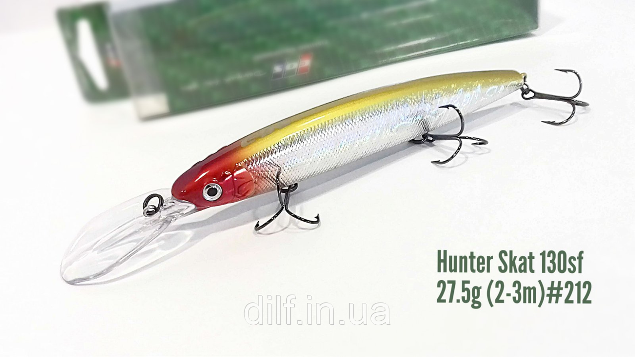 Воблер EOS Hunter Skat 130sf 27.5g заглубление 2-3м (колір 212), фото 1