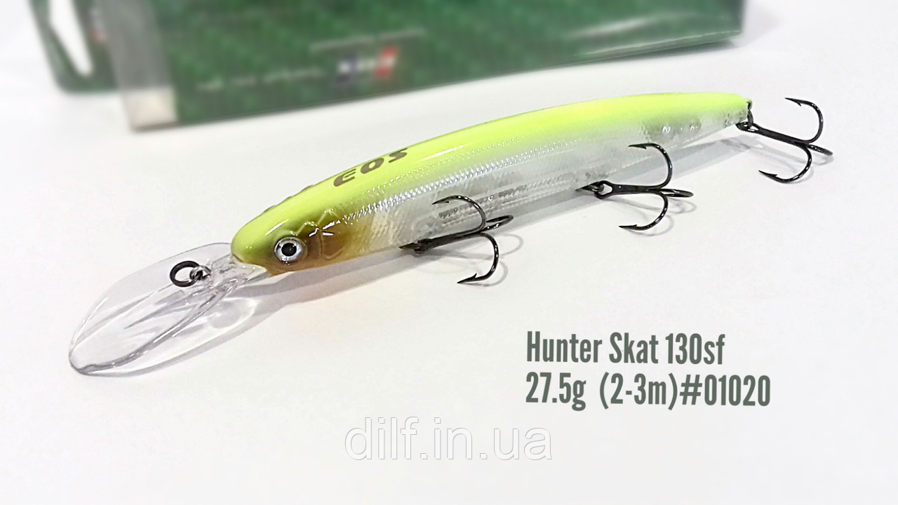Воблер EOS Hunter Skat 130sf 27.5g заглубление 2-3м (колір 01020), фото 1