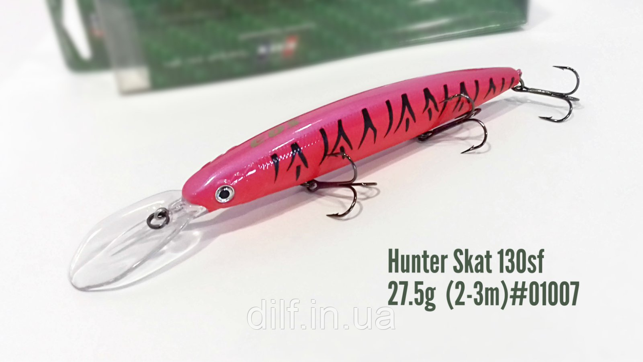 Воблер EOS Hunter Skat 130sf 27.5g заглубление 2-3м (колір 01007), фото 1