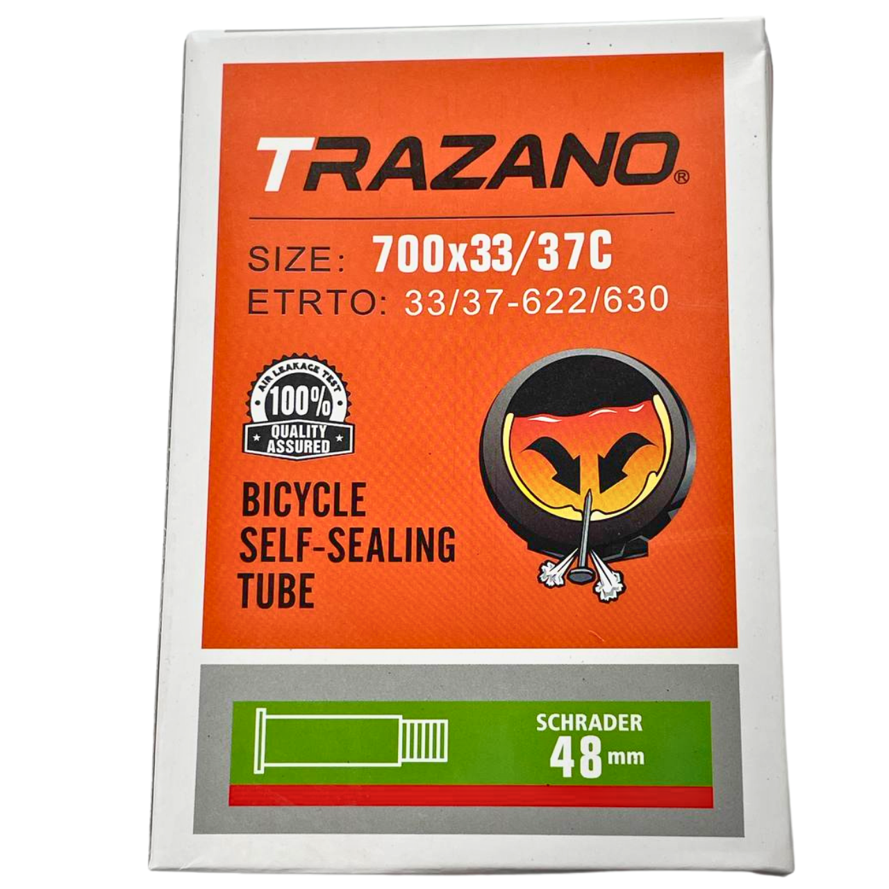 Камера гелева 28" 700х33/37С 33/37-622/630 Schrader (AV) 48 мм Trazano