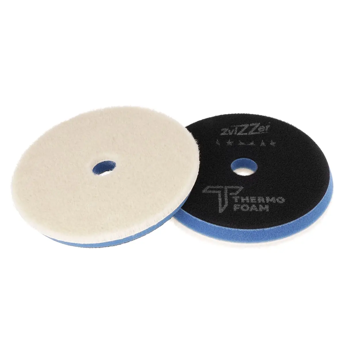 Thermo Wool Pad, blue Ø 140/20/125 Хутряний пад на синьому, середньої жорстк термо поролоні (ексцентрик)