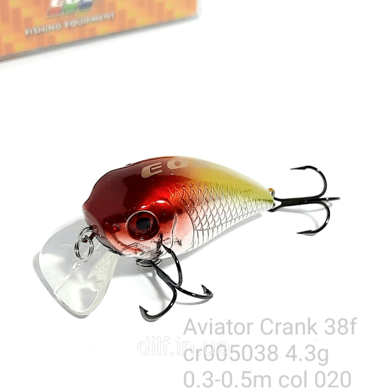 Воблер EOS Aviator Crank 38f 4.3g заглубление 0.3-0.5м (колір 020), фото 1