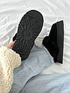 Уггі жіночі чорні зимові UGG Disquette Platform Black (14069), фото 5