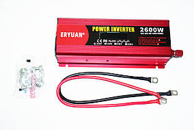 Перетворювач з вольметром із чистою синусоїдою 2600W LCD AC/DC 12v