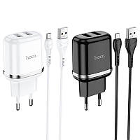 СЗУ Hoco N4 (2USB/2.4A) + MicroUSB TRE