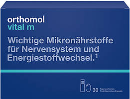 Вітаміни для чоловіків Orthomol Vital M (питна суспензія та капсули на 30 днів)