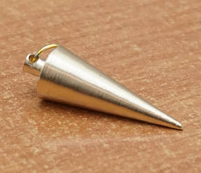 Маятник для біолокації латунний Конус